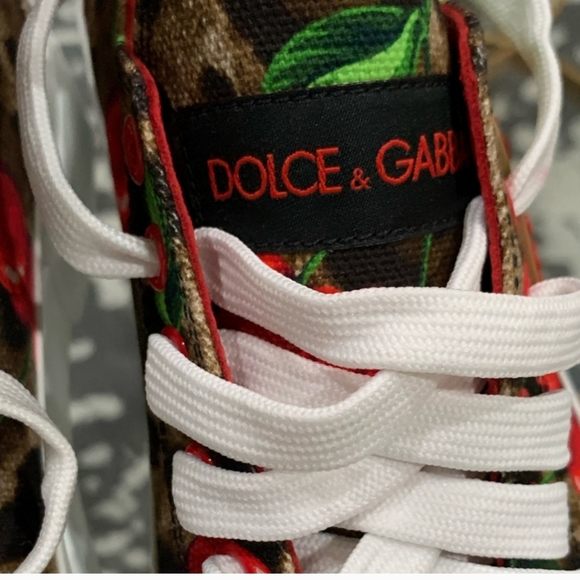 NWT NIB Dolce & Gabbana Portofino Cherry Sneakers - Picture 9 of 10